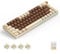 ROYALAXE R68 60% Wireless Mechanical Keyboard, Hot Swappable Custom, Pre-lubed Gateron Pro Yellow Switches RGB Gaming, 2.4GHz/Type-C/BT5.0 (Brown)