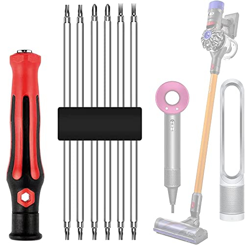 Special Repair Tools for Dyson Hair Dryer Heavy Duty Star Torx Screwdriver Set, Maintenance Disassembly Tools for Dyson V6/V7/V8/V10/V11 Vacuum Cleaner, Set of 7 Piece