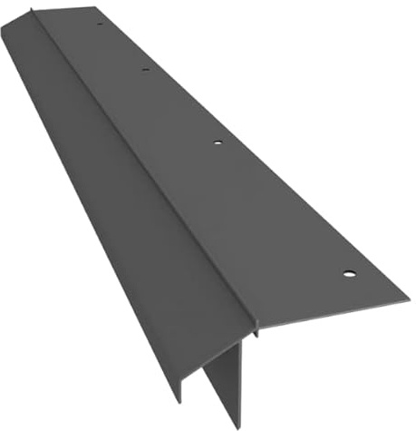 Renoplast® Aluminium Traufprofil K10R 200cm Braun | Fertigstellung von Terrassen und Balkonen | Harzböden | Wasser ablaufsysteme Winkelprofil | Korrosionsschutz Balkonprofile
