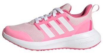 adidas Fortarun 2.0 Cloudfoam Lace Shoes, Scarpe da Corsa, Clear Pink/Cloud White/Bliss Pink, 35 EU
