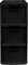 Small Plastic Rattan 3 Drawer Mini Storage Tower Unit Home Office Desktop Table Top (Black)