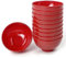 EWEIGEER Ciotole in melamina infrangibili da 11,4 cm, per cereali, riso, zuppa, dessert, snack, gelato, budino, mini ciotola rotonda in plastica (10 pezzi) rosso