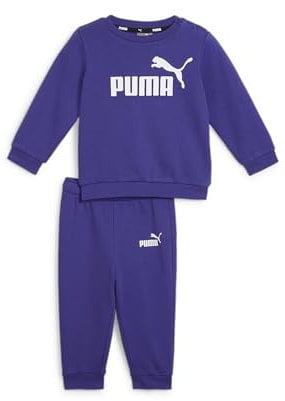PUMA Minicats Ess Crew Jogger Fl, Tuta sportiva Unisex - Bimbi 0-24, Lapislazzuli, 68