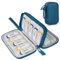 Lacdo USB-Flash-Laufwerk-Gehäuse, USB-Stick-Halter Hülle Organizer Tragbare Elektronische Zubehör Aufbewahrungstasche für San Disk/SamData/Samsung Jump Drive Memory Stick, Kabel, Grün
