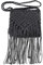 FERCAISH Strand Stroh Quaste Tasche, Häkelarbeit Kreuz Körper Tasche, Baumwolle Gehäkelte Umhängetasche, Damen Woven Quastentasche mit Reißverschluss, für Alltag, Reisen, Einkaufen