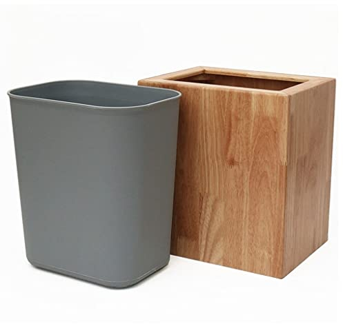 Bote de Basura de Cocina Bote de Basura Interior para el hogar sin Tapa Rejilla Bote de Basura Simple de Doble Capa Cesta de Papel de desecho Adecuado para Sala de Estar Bote de Basura de Oficina