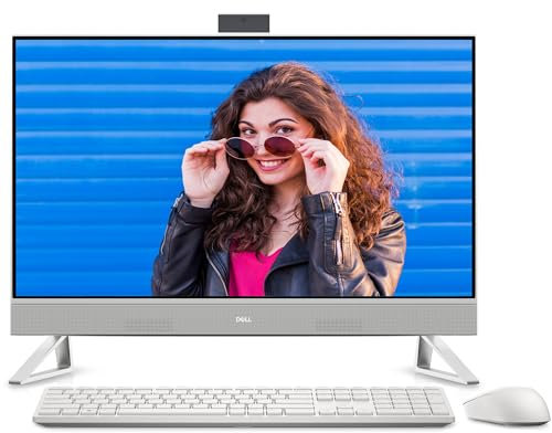 Dell Inspiron 27'' 7730 Ordinateur de Bureau Tout-en-Un 27'' FHD, Intel Core i5-1334U, 16 GB RAM, 512 GB SSD, Graphique Intel Iris XE, Windows 11 Home - Clavier Français AZERTY, Blanc