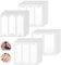 2816 Pcs French Tip Nail Art Stickers Nail Guides French Manicure Strips Stickers Self-Adhesive Nail Tips Guides Decals for Edge Auxiliary DIY Decoration Stencil Tools (64 Sheets)