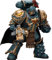 JOYTOY 1/18 Actionfigur Warhammer The Horus Heresy Sons of Horus Legion Praetor with Power Faust 12.4 cm Pre-Order Movable Model Collectible Figure Gifts