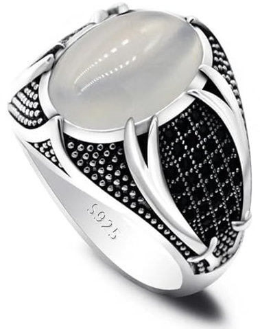 Ring Ringe Damen Bijouterie Herren Ring Für Männer Schmuck 13 Weiss