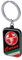 4R Quattroerre.it Corse Abarth Schlüsselanhänger Roter Skorpion mit Ring, 4,2 x 2,6 cm, rot, One size