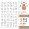GLOBLELAND Transparente Stempel Mit Lebensmittelsymbolen Gemüse Obst Desserts Getränken Transparente Silikonstempel Siegel Fast Food Gebäck Sushi Transparente Stempel Für DIY Scrapbooking Karten