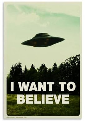 Poster I Want To Believe, Künstleralbumcover, Poster, Leinwand, Gemälde, Poster, Ölgemälde, Druck, Poster, Kunstalbum, Wohnzimmer-Dekoration, Leinwand, Art-Deco, Wanddekoration, 30 x 45 cm, unfr