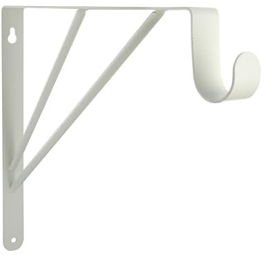 CIME - Equerre d'étagère murale - Coloris blanc - Robuste - Accessoire de decoration - Pour Dressing Chambre - Etagere murale - Console equerre