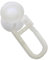 GARDINIA Rollringe für Vorhangschienen/U-Schienen, U-Rollring, Kunststoff, Weiß, 20 Stück