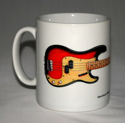 Guitar Mug. Duck Dunn's 1958 Fender Precision Bass Illustration.