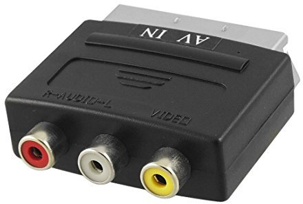 RGB Scart 20 Pin Stecker auf 3 Cinch-AV-Buchse Adapter