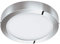 EGLO LED Deckenleuchte Fueva 1, 1 flammige Deckenlampe, Material: Metallguss, Kunststoff, Farbe: Chrom, weiß, Ø: 30 cm, warmweiß, IP44