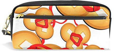 Montoj mignon en cuivre Cash Pattern Pen Pot à crayons pour stylo