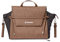 Shoulder Bag und Rucksack in Lederoptik tabak