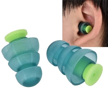 Earplugs Christmas Tree Shape Silicone 25dB Noise Reduction Earplugs for Learning/Sleeping/Traveling/Diving/Ear Protection