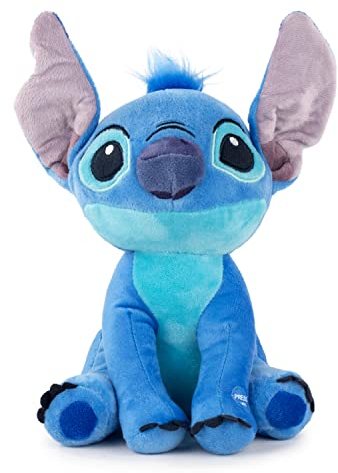 Felpa Peluche STITCH Blue Alien de Lilo And Stitch Disney - Abla con Sonido - Altura 20cm