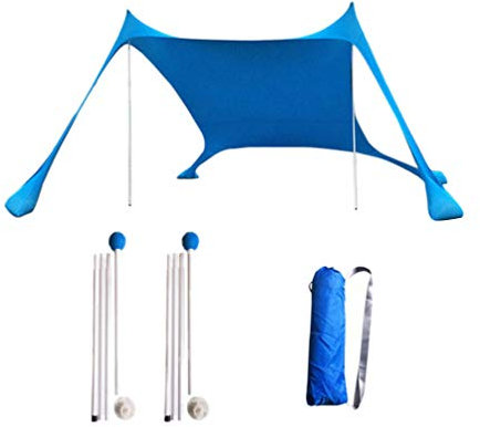 Sombrilla De Playa Refugio Solar Carpa De Playa Parasol Portátil Ligero Vela De Sombra para Piscina De Jardín Dosel Al Aire Dosel De Playa Proteccion Solar 20x Pescar