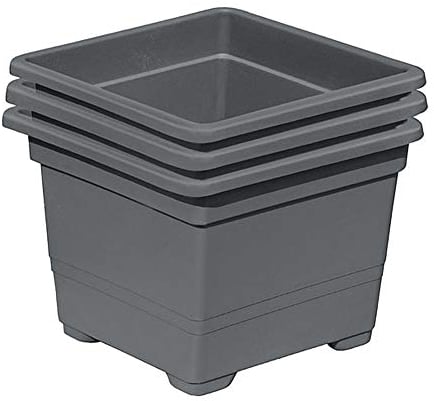 Gartenpirat 3 St. Pflanzkasteneinsatz 32x32x26cm 15 L Kunststoff Pflanzeinsatz Pflanzgefäß