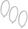 Candyfancy 1,2 MM Vorsteckringe Schmal 925 Sterling Silber Filigraner Schlichte Bandringe Stacking Midi Knuckle Band Knöchelringe Stapelringe Rings 3 Stücke Set Größe 54 (17.2)