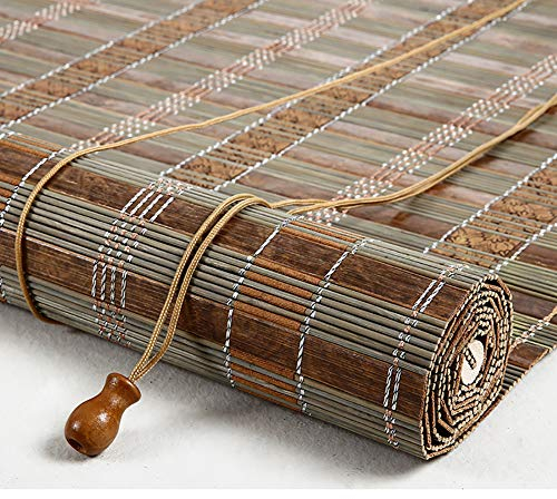 YZJJ Bambusrollo Outdoor Roll Up Jalousien Jalousien Für Porch Patio Schatten, Außenroll Schatten Für Deck Pergola Gazebo, 60cm /70cm/ 80cm/90cm / 100cm /110cm/ 120cm / 130cm/140cm/150cm Breite