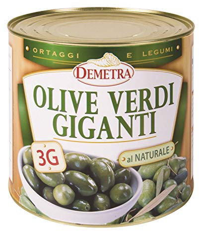 Olive verdi giganti 3G naturale 2,5 kg - Demetra
