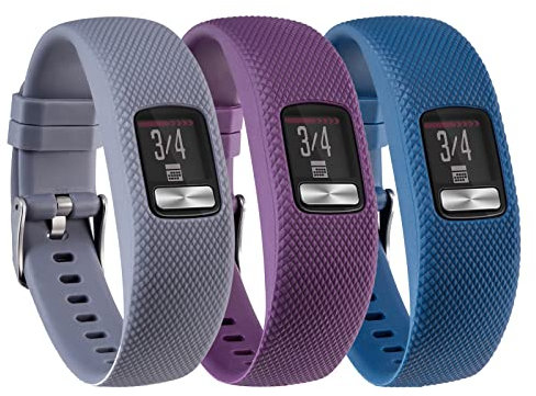 honecumi Vivofit 4 Armbänder, kompatibel mit Garmin Vivofit 4, Uhrenarmband, Armband für Herren und Damen, Ersatzzubehör, buntes Vivofit 4, Silikon-Armband mit Metallverschluss, klein
