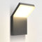 max K O M F O R T Außenwandleuchte LED Schwarz IP44 – Moderne Wandlampe aus Aluminium 9W 630lm warmweiß 3000K – Wetterfeste Außenleuchte für Garten, Terrasse & Fassade, 1505A