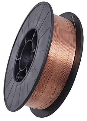 kimllier ER70S-6 Solid Mig Welding Wire 0.030 Inch (0.8MM) Mild Steel Welding Wire 10Lb Spool ER70S-6 Solid Welding Wire ER70S6 Mild Steel Welding Wire