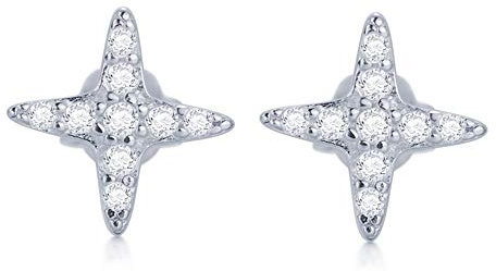 Ohrringe Ohrring Anhänger Ohrringe s925 Sterling Silber/Gold Funkelnde niedliche Darts Ohrstecker mit klarem Cz Schmuck Brincos Schmuck Mädchen Accessoires Einzigartige Party (Color : A)