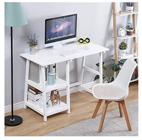 SUNESA Scrivania per Computer Scrivania del Computer Desktop Desk Desk 2-Layer Shelf Multifunzionale Simple Modern Table Table Studente Studente Scrittoio Scrivania da Ufficio