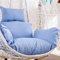 JORAsa Kissen für Egg Chair Swing, Outdoor-Hängesessel-Kissen, flauschig, wasserdicht, Ersatzbezug für Hängesessel-Kissen, Hängesessel-Kissen mit Kopfstütze und Armlehnen, blau