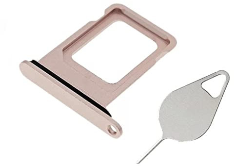 OnlyTech - Tiroir de la Carte SIM de Remplacement pour iPhone13 Rose - avec Joint d'étanchéité installé + Outil d'extraction