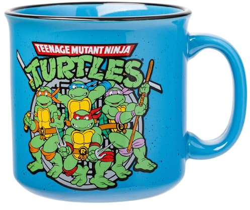 Silver Buffalo Teenage Mutant Ninja Turtles TMNT Turtle Power Keramik-Camper-Tasse, 590 ml