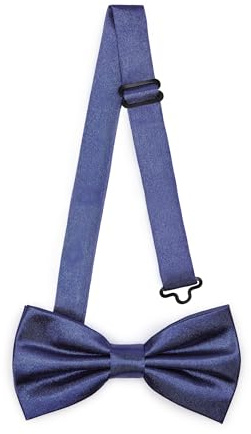 Ladeheid Elegante Herren Fliege - Hochwertig, Glänzend, Verstellbar, Perfekt für Hochzeit, Party, Büro. Ideal für Männer, Frauen, Teenager Größe 12cm x 6cm BMS