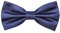 Ladeheid Elegante Herren Fliege - Hochwertig, Glänzend, Verstellbar, Perfekt für Hochzeit, Party, Büro. Ideal für Männer, Frauen, Teenager BMS (12cm x 6cm, Dunkelblau)