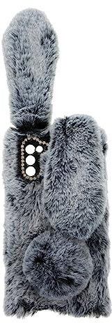 Homoyoyo elegant Protect geschke da PNL Lovely Student Funky Zubehör zum Schutz des Telefons Plüsch-Telefonabdeckung kaninchenförmiger Telefonschutz Handy Schutzfilm Hülse Schutzhülle a52