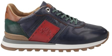 La Martina Sneaker Scarpa Uomo, Glattleder, Blau, Herren EU 40