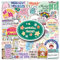 Mental Health Aufkleber Mental Health Stickers 50 Stück Skateboard Graffiti Aufkleber Motorräder Fahrrad Snowboard Gepäck Laptop Auto Koffer für Kinder und Jugendliche Wasserdichte Vinyl Aufkleber