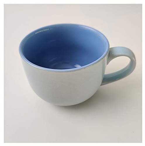 KKXXYQFC Tasses à café Tasse à gros ventre personnalisée Tasse de petit-déjeuner créative Tasse de boisson chaude en céramique de couleur pure Cadeau pour les employés de bureau ou la famille 350 pour