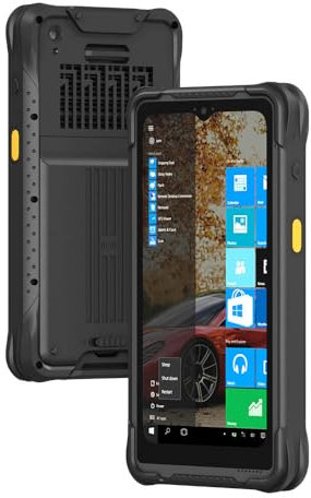 Rugged Enterprise Win 10 IOT Intel Jasper Lake N5100 Mini Tablet PC, 6.5 pulgadas, 8 GB RAM/128 GB ROM, 4G LTE, GPS, NFC, SIM única 8000 mAh, IP67 impermeable Industrial Handheld PDA