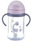 Tazza con cannuccia tenuta stagna per bambini da 6 12 mesi, con cannuccia per bambini di 1 anno in su, bottiglia d'acqua con doppio manico tenuta stagna con cannuccia da 400 ml