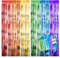 2 Stück Lametta Vorhangbunt, Glitzer Vorhang Geburtstag, 1m X 2m Party Vorhang Metallic Regenbogen, Glitzervorhang Lametta für Geburtstage Festivals Party Bühnendekor Fotokabinen Requisiten für Party