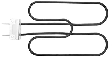 Hicello Élément chauffant 66631/65621 - Éléments chauffants de rechange pour barbecue électrique Weber Q140, Q1400 Grill, éléments chauffants Weber - Acier inoxydable - Spirale chauffante - 230 V -