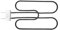 Hicello Élément chauffant 66631/65621 - Éléments chauffants de rechange pour barbecue électrique Weber Q140, Q1400 Grill, éléments chauffants Weber - Acier inoxydable - Spirale chauffante - 230 V -